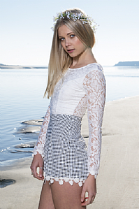 Daisy-Check-Playsuit